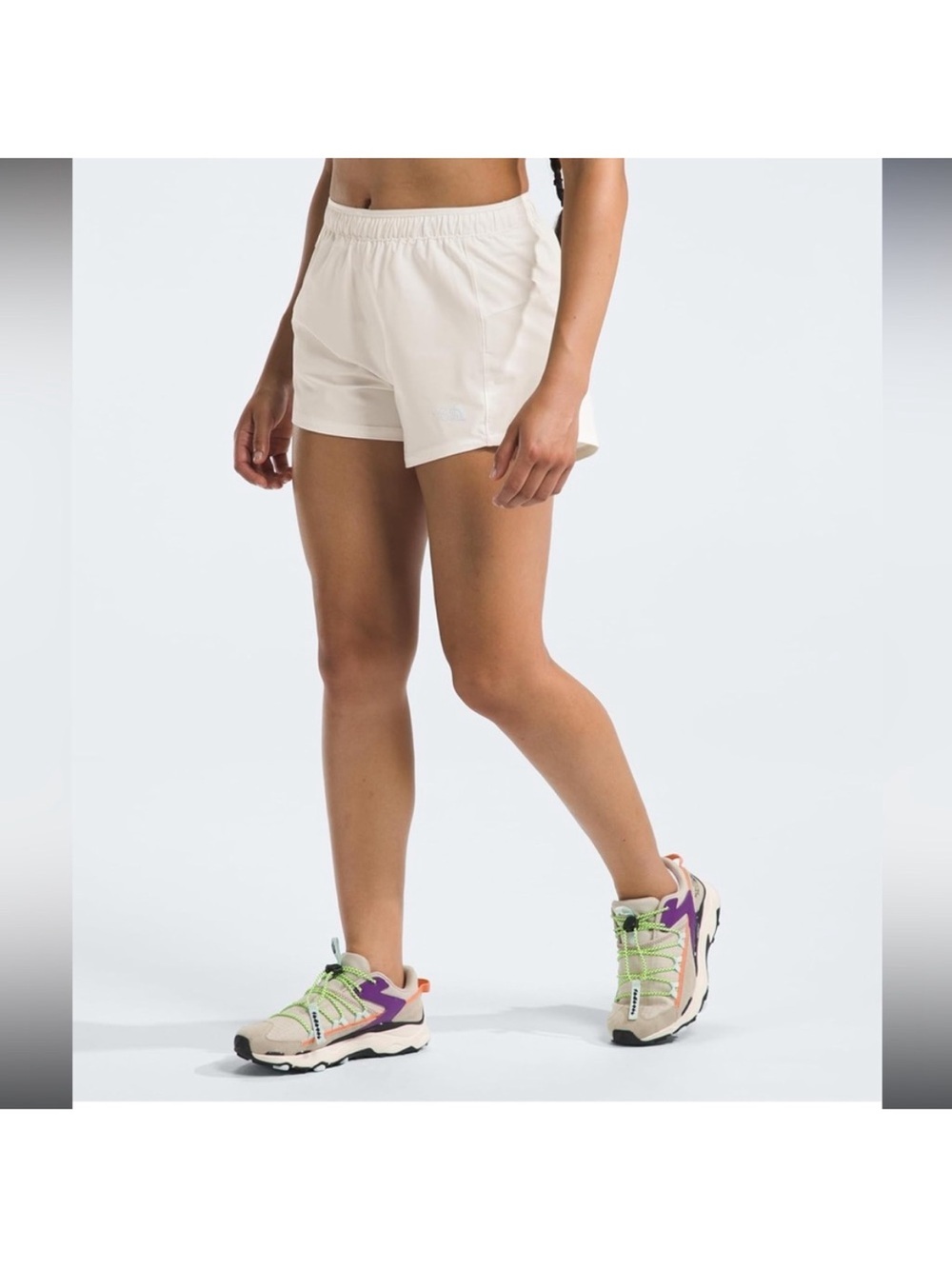The North Face Wander Shorts White Dune Standard Fit Size XS Pull On